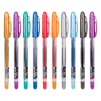 LINC gel pen with glitter Shine 1.0 mm set of 10 pcs mixed colors (420445)