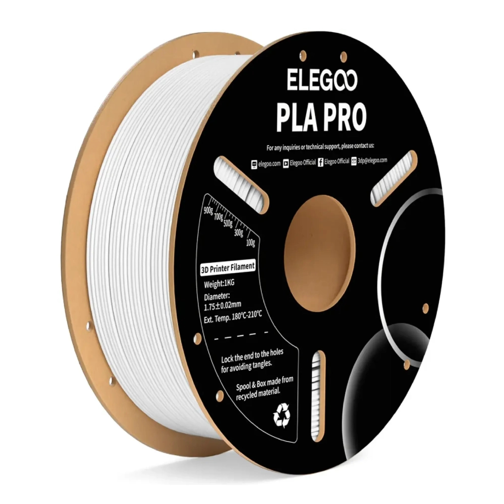 Пластик для 3D-принтера ELEGOO PLA PRO 1кг, 1.75мм, white (50.203.0189) Пластик для 3D-принтера ELEGOO PLA PRO 1кг, 1.75мм, white (50.203.0189)