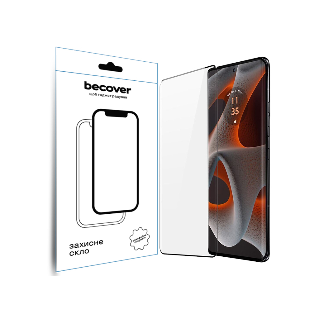 Скло захисне BeCover Motorola Edge 50 Pro Black (712346)