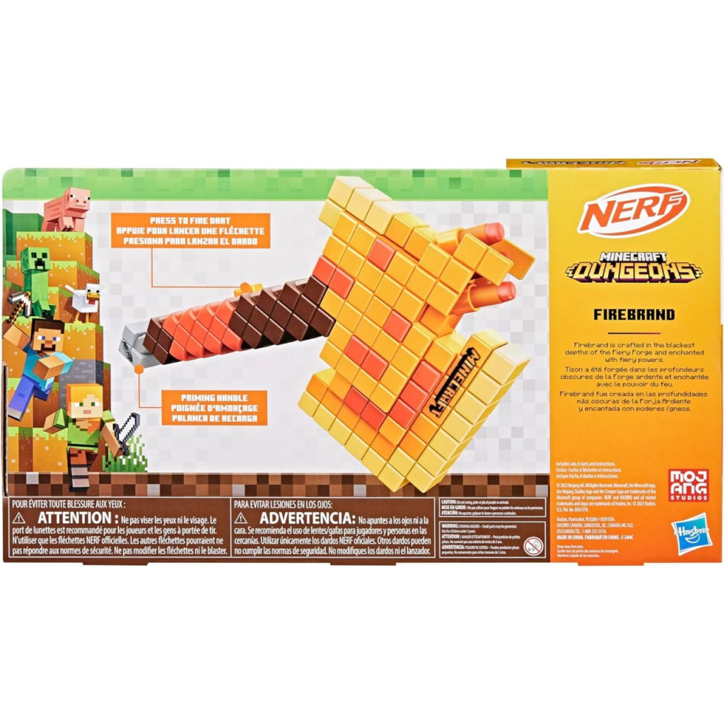 Іграшкова зброя Hasbro Бластер-сокира NERF Minecraft Firebrand (F8953)