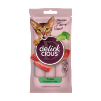 Ласощі для котів Delickcious Тунець з додаванням алое 4 х 15 г (4820269141605)