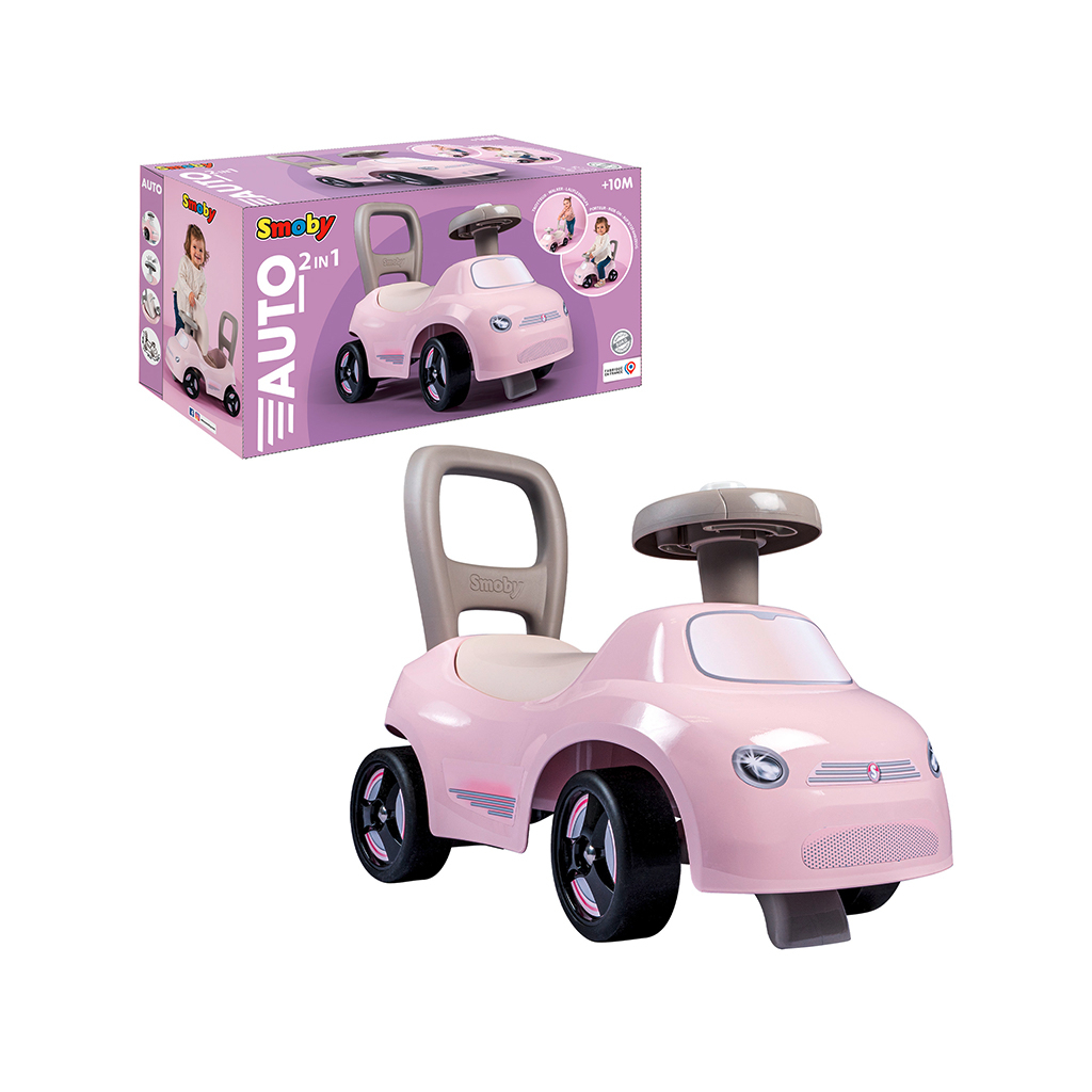 Чудомобіль Smoby рожевий, 54х27х40 см, 10 міс.+ (720542)