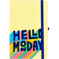 Notebook Optima Monday A5 128 sheets yellow line (O20812-39)