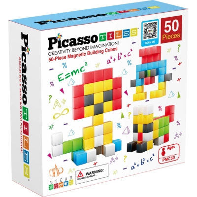Конструктор Picasso магнітний Tiles Building Cubes 50 деталей (817338023645)