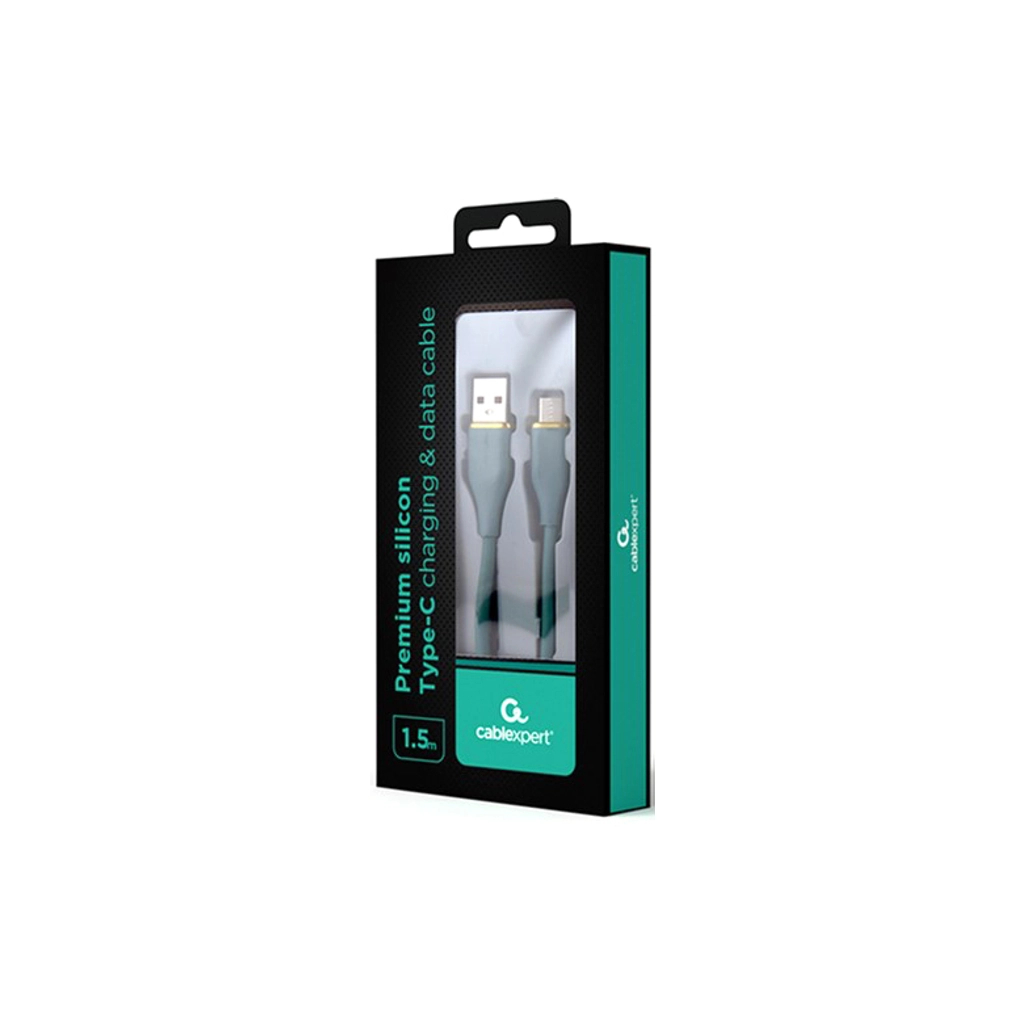 Дата кабель USB 2.0 AM to Type-C 1.5m 2.1A Cablexpert (CC-USB2S-AMCM-1.5M-G)