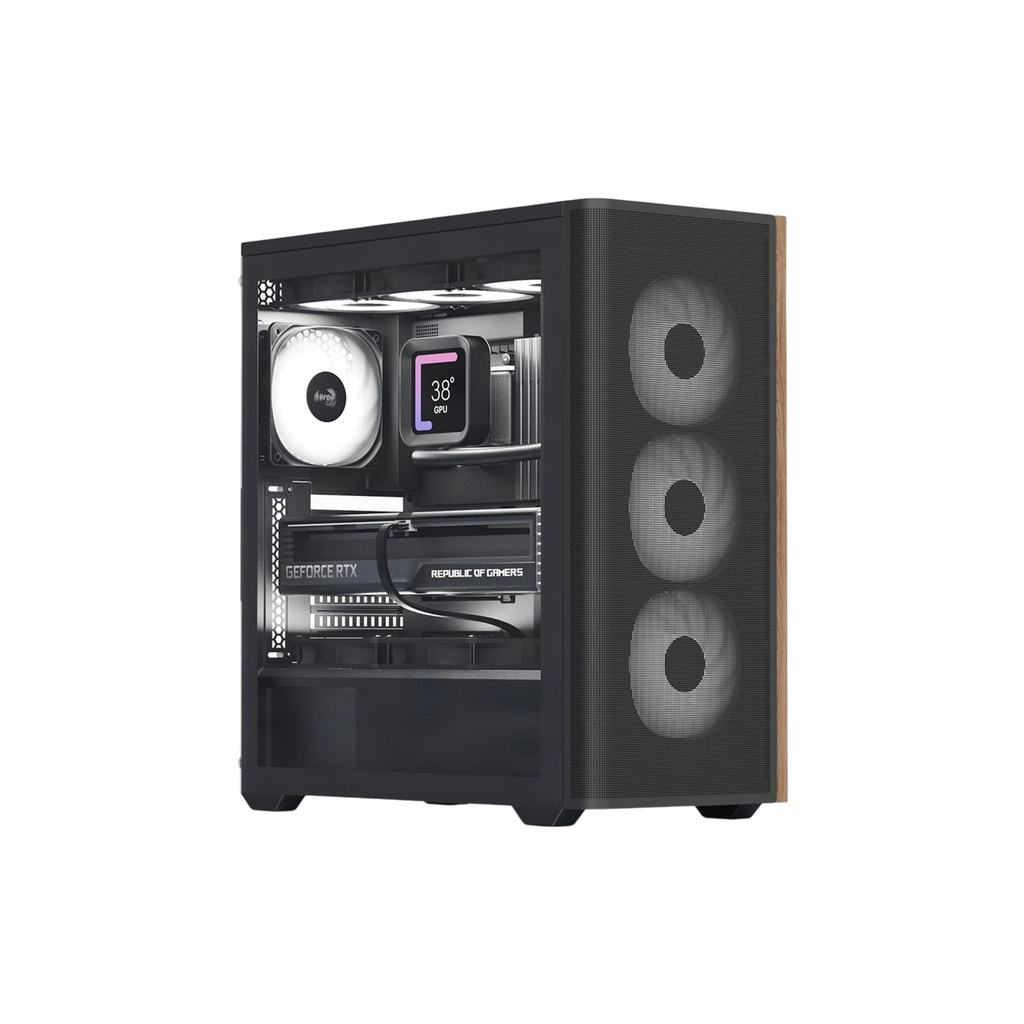 Корпус для ПК AeroCool D501A-G-BK-v2 Black (ACCM-DS01043.11)
