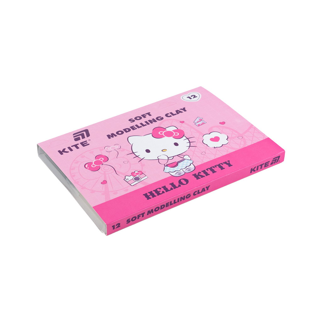 Пластилін Kite Hello Kitty восковий, 12 кольорів, 240 г (HK25-1086)