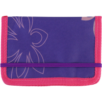 Children's wallet Cool For School multifunctional on elastic band "Flowers", purple (CF86326)