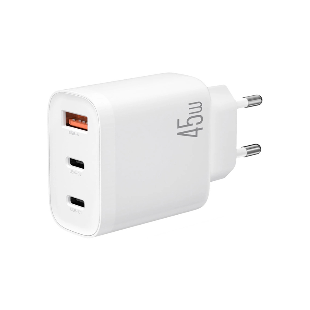 Зарядний пристрій XO L117 2xUSB-C PD45W + 1xUSB-A QC3.0 White (L117.white)