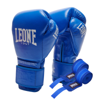 Leone Boxing Gloves GN111 The Greatest Blue 10oz (GN111_Blue_10oz)