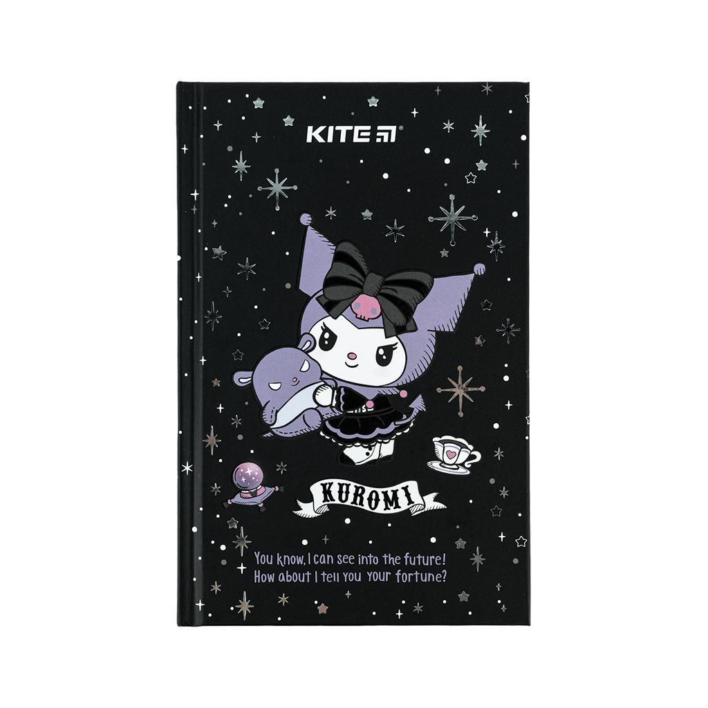 Блокнот Kite А6 Kuromi, тверда обкладинка, 80 аркушів, клітинка (HK24-199-1) Блокнот Kite А6 Kuromi, тверда обкладинка, 80 аркушів, клітинка (HK24-199-1)