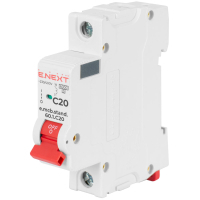 Automatic switch E.NEXT 1-p e.mcb.stand. 20A C ( 6kA) (s002109)
