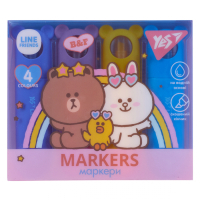 Set of markers Yes text Line Friends 4 pcs (391105)