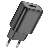Зарядний пристрій HOCO C134A USB 2.4A black (6942007621298)