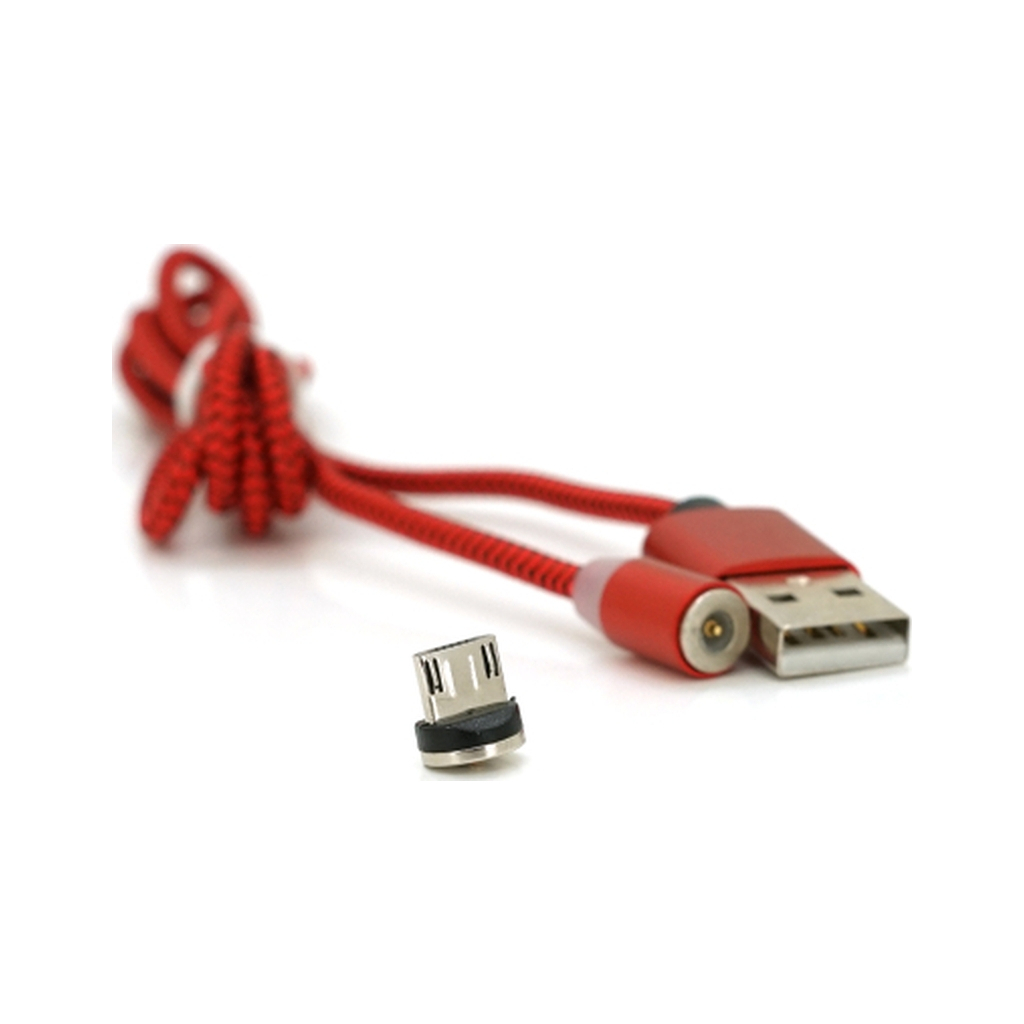 Дата кабель USB 2.0 to Micro 5P 1.0m 2A magnetic nylon red PiPo (18164) Дата кабель USB 2.0 to Micro 5P 1.0m 2A magnetic nylon red PiPo (18164)