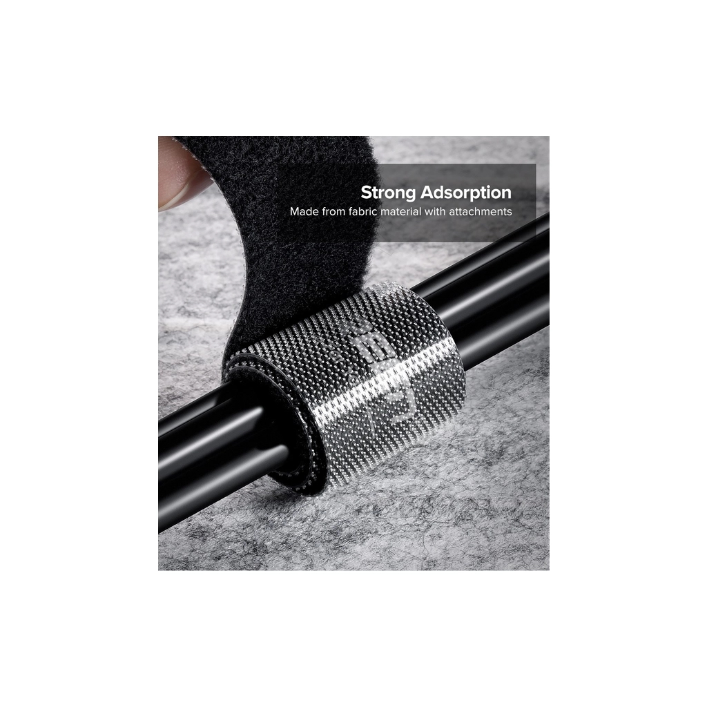 Набір для кріплення стрічка-липучка LP124 20mm Cable Tie Band 2m Black Ugreen (40354)