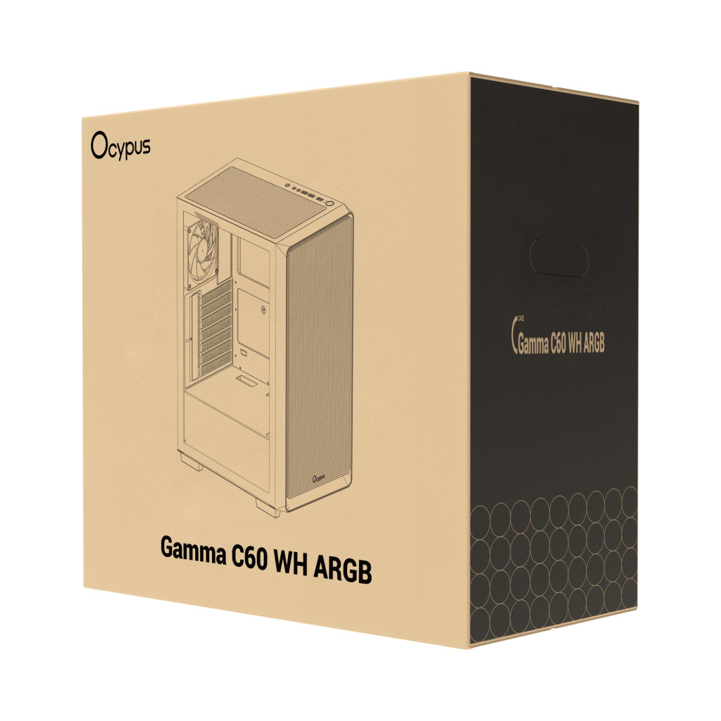 Корпус для ПК OCYPUS GAMMA C60 WH ARGB (GAMMA-C60-WHG400XX-GL) Корпус для ПК OCYPUS GAMMA C60 WH ARGB (GAMMA-C60-WHG400XX-GL)