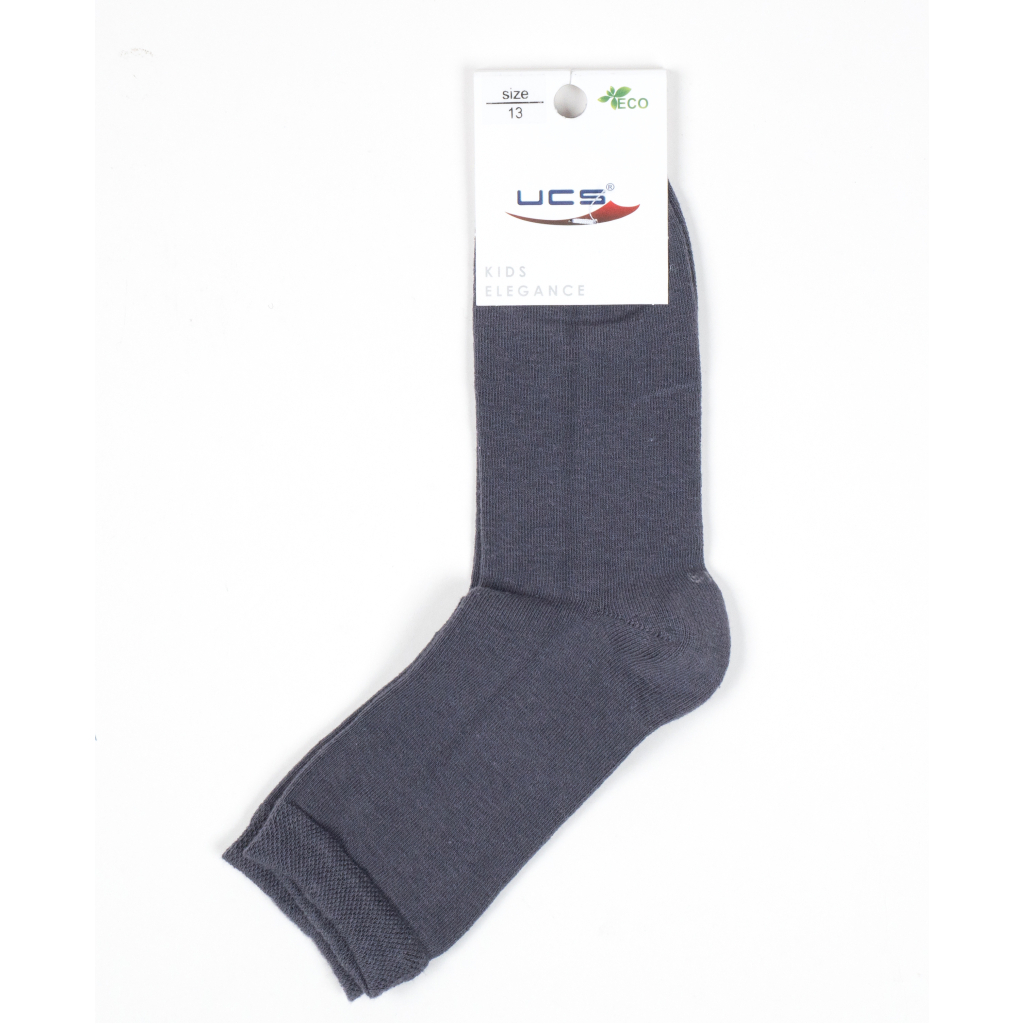Шкарпетки дитячі UCS Socks однотонні (M0C0101-0167-M-9-gray)