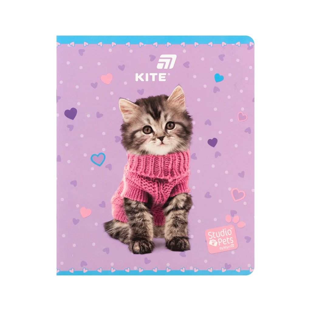 Зошит Kite Studio Pets, 24 аркуша, клітинка (SP26-238)