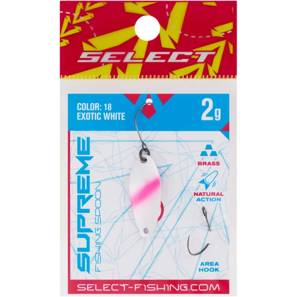 Блешня Select Supreme 2.0g 27mm 18 Exotic White (1870.80.48) Блешня Select Supreme 2.0g 27mm 18 Exotic White (1870.80.48)