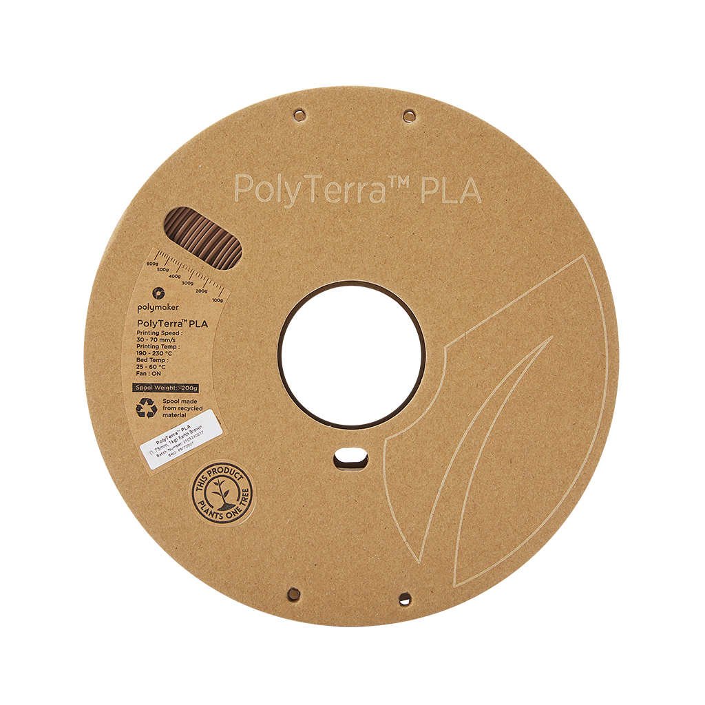 Пластик для 3D-принтера Polymaker PLA PolyTerra 1,75mm 1kg EARTH BROWN (PM70907)