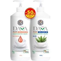 Manual dishwashing liquid Dava Das Balance With glycerin 1 kg + With aloe extract 1 kg (9200000986217)