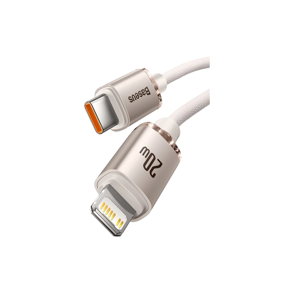 Дата кабель USB-C to Lightning 1.2m 20W pink Baseus (CAJY001304)