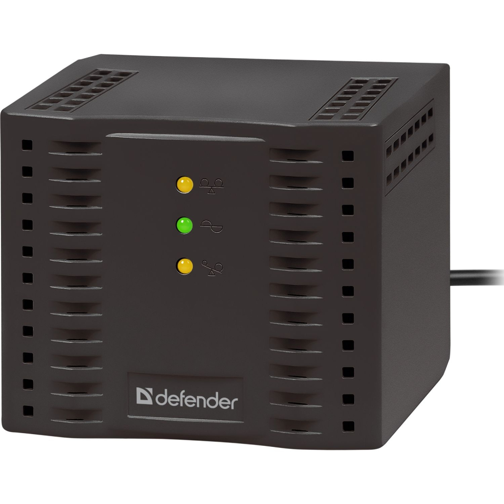 Стабілізатор напруги Defender AVR Premium 1500 600W, 4 розетки, Black (99060) Стабілізатор напруги Defender AVR Premium 1500 600W, 4 розетки, Black (99060)