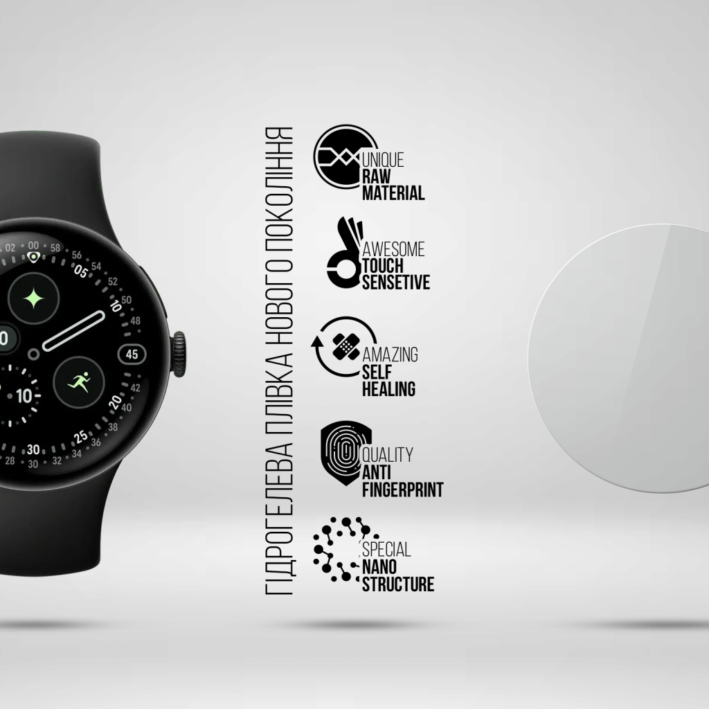 Плівка захисна Armorstandart Matte hydrogel Google Pixel Watch 4 41mm 6 pcs (ARM94030)
