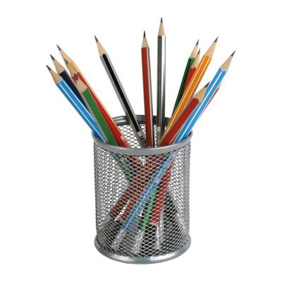 Підставка для ручок Axent round 80х80х100мм, wire mesh, silver (2110-03-A) Підставка для ручок Axent round 80х80х100мм, wire mesh, silver (2110-03-A)