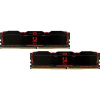 Модуль пам'яті для комп'ютера DDR4 32GB (2x16GB) 3000 MHz Iridium X Black Goodram (IR-X3000D464L16/32GDC)