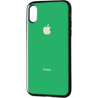 Чохол до мобільного телефона Gelius Metal Glass Case for iPhone X/XS Green (00000077021)