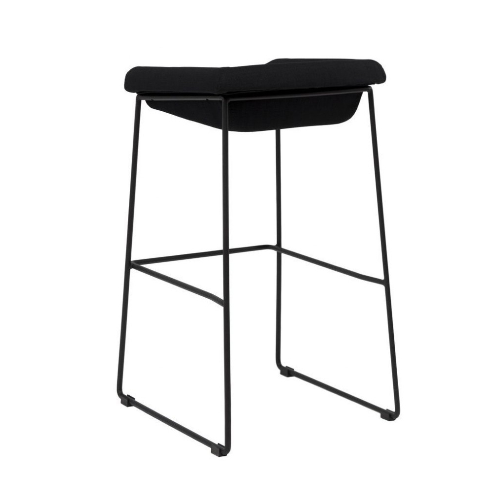 Кухонний стілець Concepto Coin напівбарний чорний (HBC93-F11-BLACK)