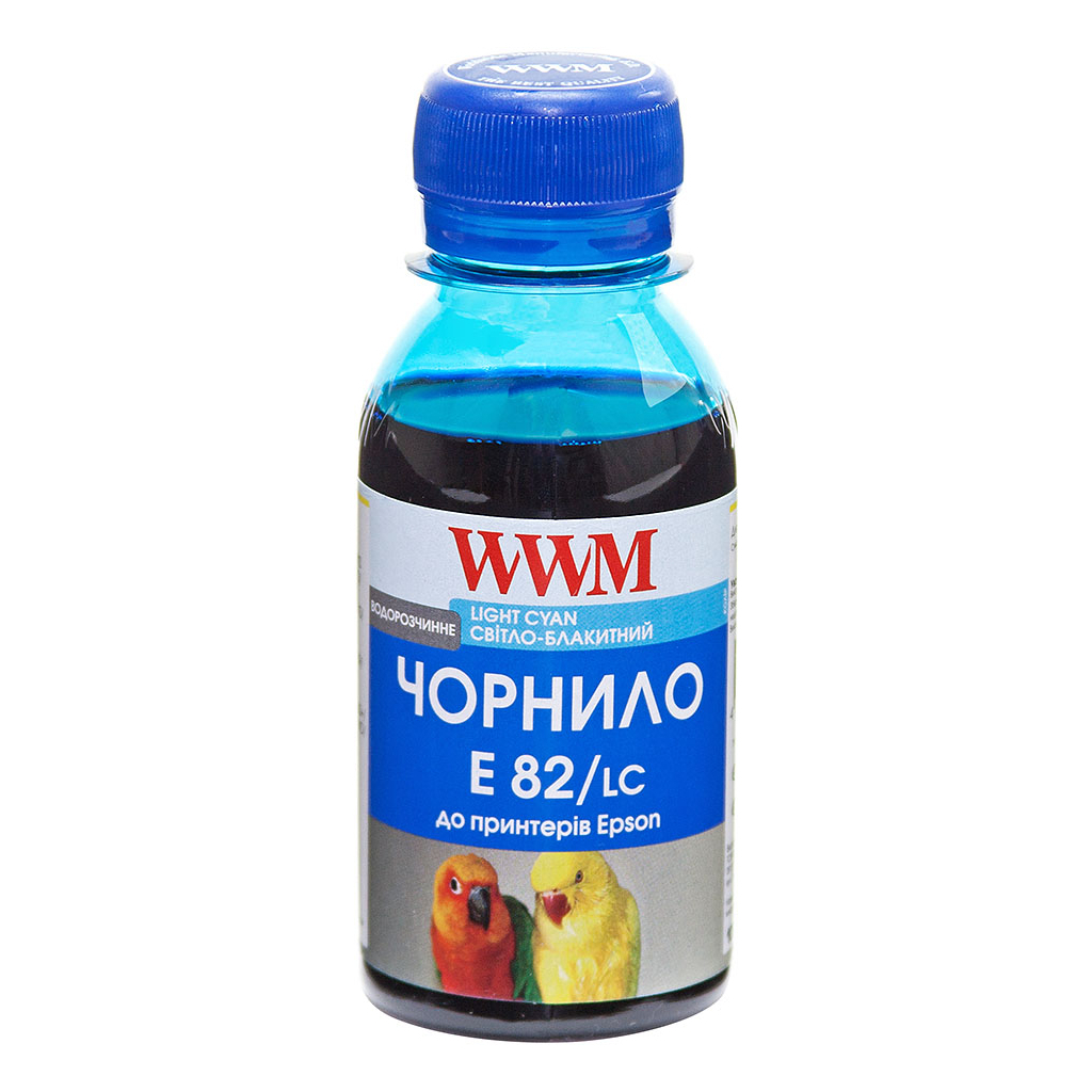 Чорнило WWM Epson Stylus Photo T50/P50/PX660, 100г Light Cyan (E82/LC-2) Чорнило WWM Epson Stylus Photo T50/P50/PX660, 100г Light Cyan (E82/LC-2)