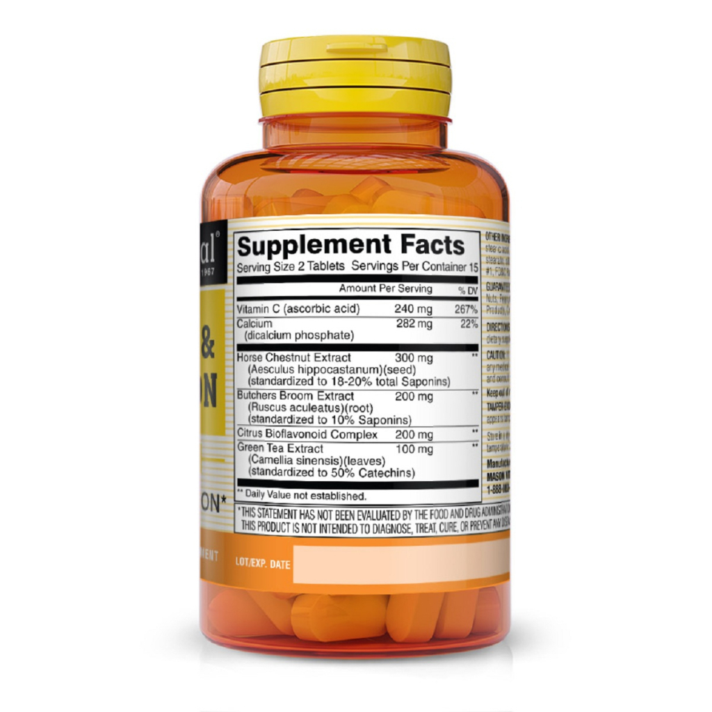 Вітамінно-мінеральний комплекс Mason Natural Нормалізація Венозного Кровообігу, Leg Vein & Circulation, 3 (MAV13378) Вітамінно-мінеральний комплекс Mason Natural Нормалізація Венозного Кровообігу, Leg Vein & Circulation, 3 (MAV13378)