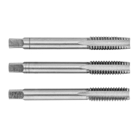 Мітчик Topex M8, крок 1.25 мм, 3 шт. (14A208)