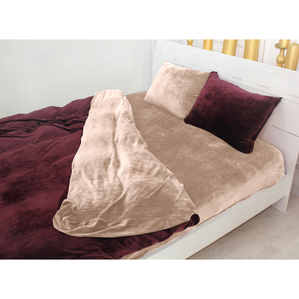 Постільна білизна MirSon Велюр Winter Frost 28-0004 + 28-0002 Adenium Velvet 200х220 (2200004006246)