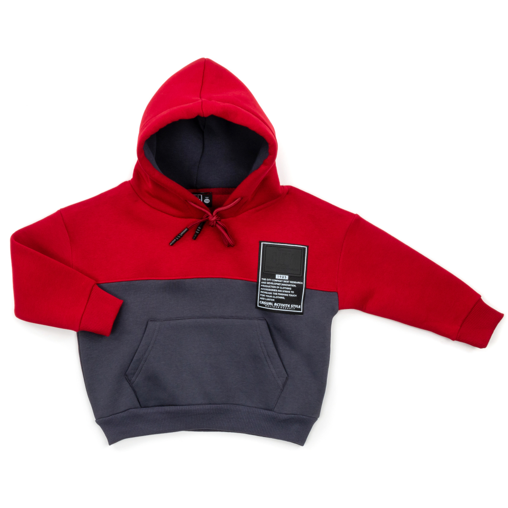 Спортивний костюм дитячий Cloise з худи на флісі (CL0215006-140-red)