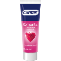 Інтимний гель-змазка Contex Romantic з ароматом полуниці (лубрикант) 30 мл (4820108005150)