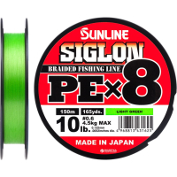 Cord Sunline Siglon PE x8 150m 0.6/0.132mm 10lb/4.5kg Light Green (1658.09.63)