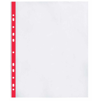 File Optima A4+ 40 μm glossy with red tape, 20 pieces (O35109-03)