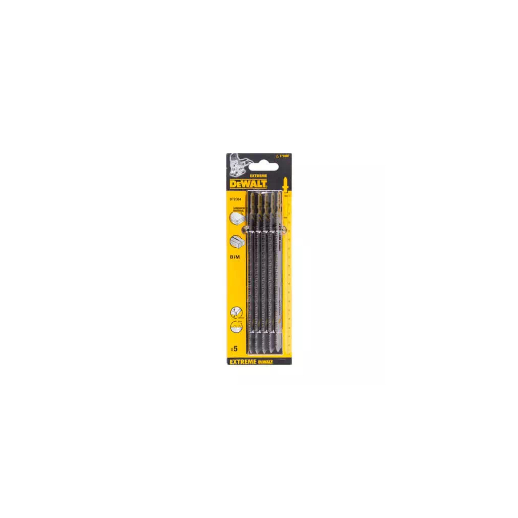 Полотно DeWALT спеціальне, L = 180, WL = 148, 2 мм, глибина різу - 120 мм, 5 шт (DT2084)