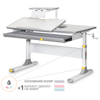 Mealux Vancouver Multicolor desk with S50 shelf (BD-620 W/G MC + S50 WG)