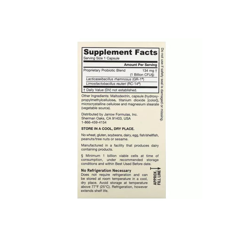 Пробіотики Jarrow Formulas Пробіотики Для Жінок, Жіночий дофілус, 1 млрд КУО, Women's (JRW-03042)