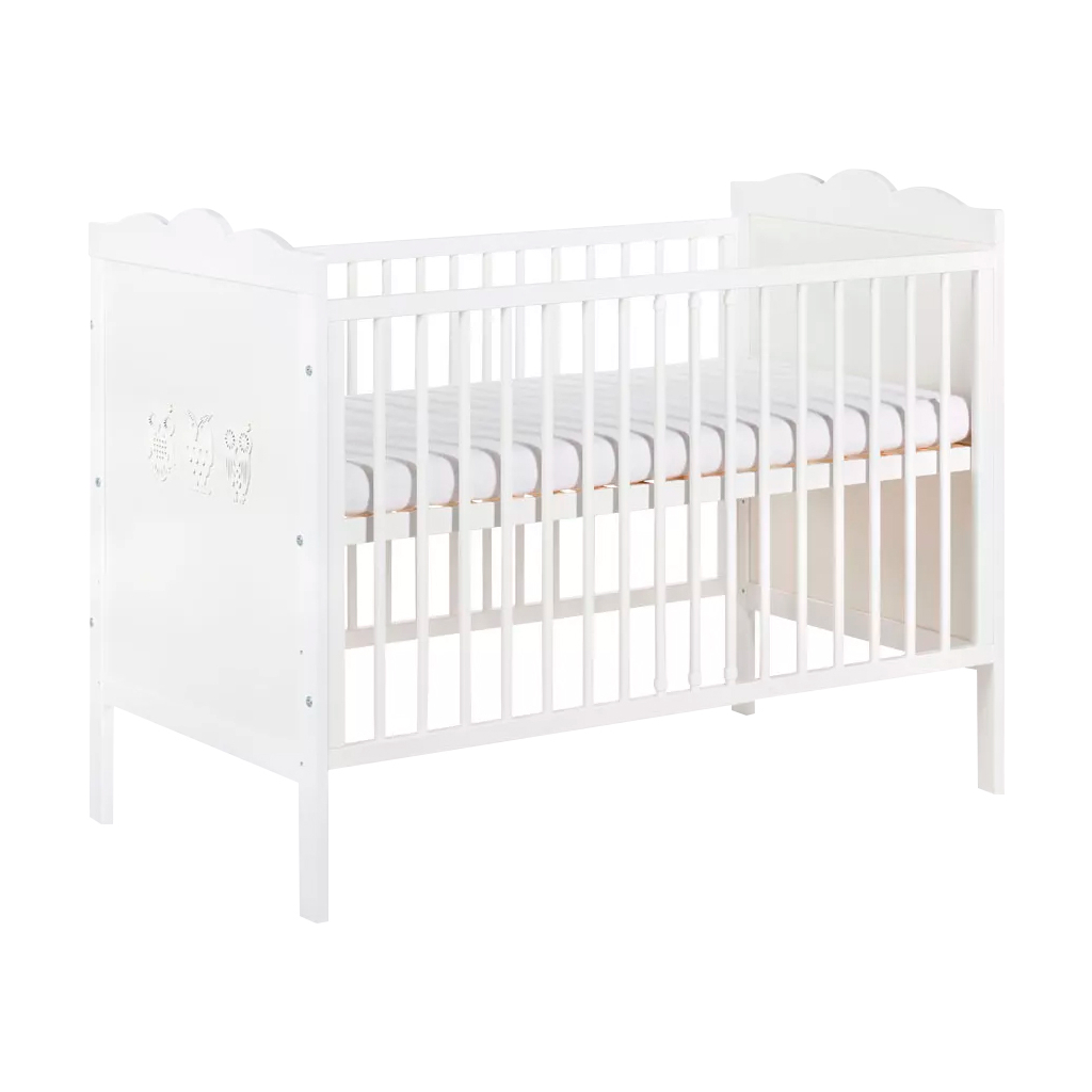 Ліжечко Klups Marsell 120 х 60 см Біле (MARSELL3)