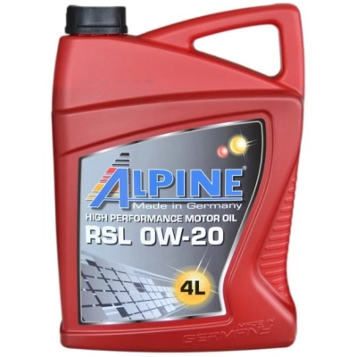 Моторна олива Alpine 0W-20 RSL 4л (0195-4)