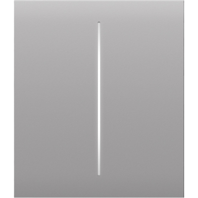 Накладна панель Ajax CenterButton 2-gang/Білий (CenterButton 2-gang/Fog)