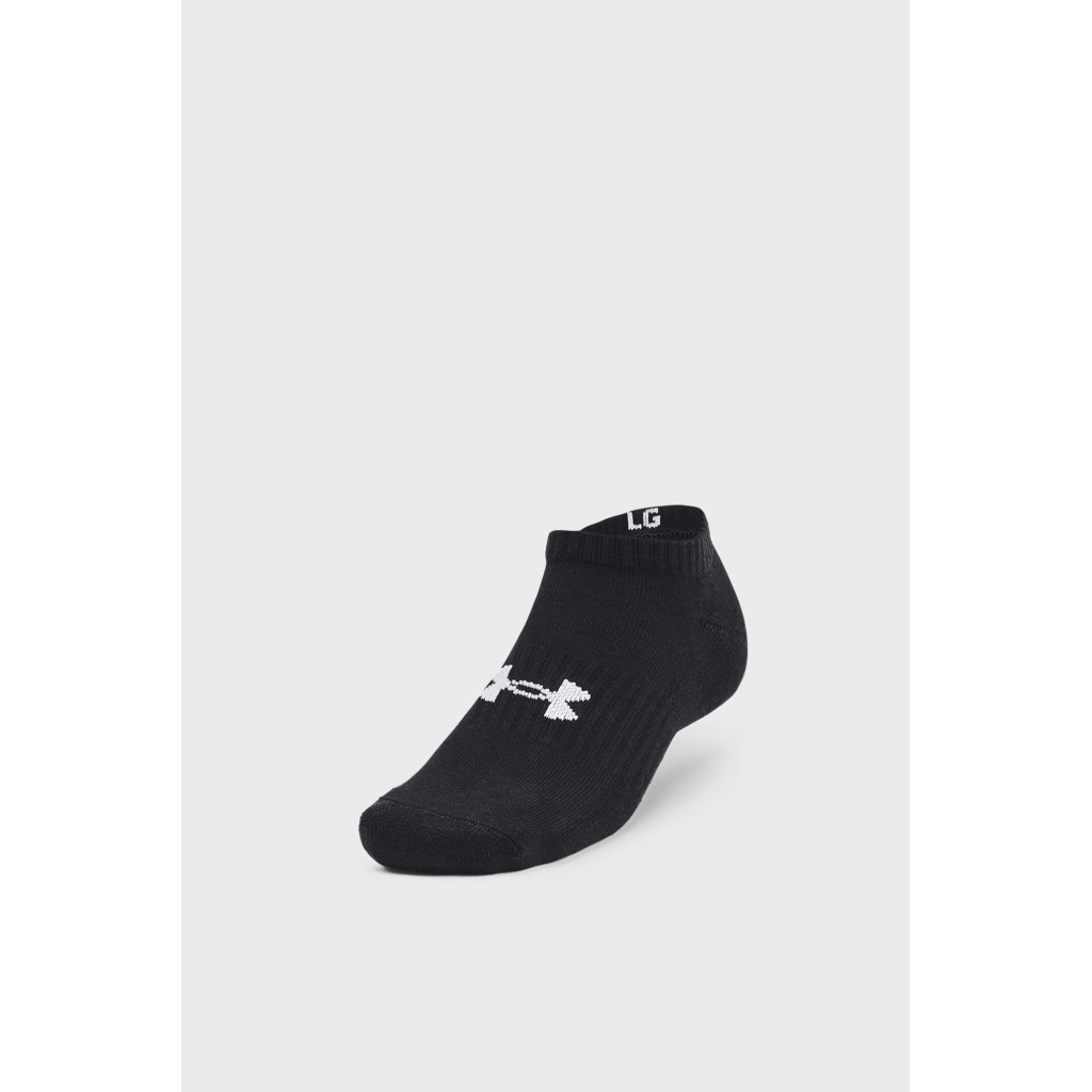 Шкарпетки Under Armour 1363241-003 Core No Show 3 пари Чорний LG (194513943128)