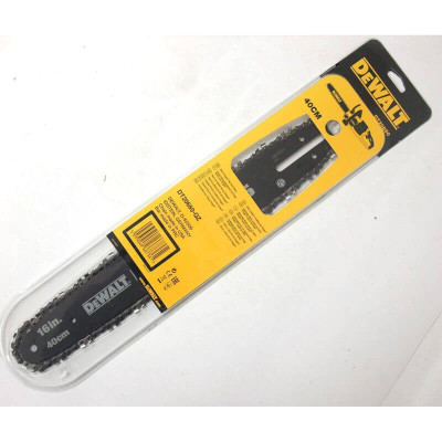 Шина для ланцюгової пили DeWALT 16''/40 см, з ланцюгом 3/8'', 1.1 мм, (DT20660)