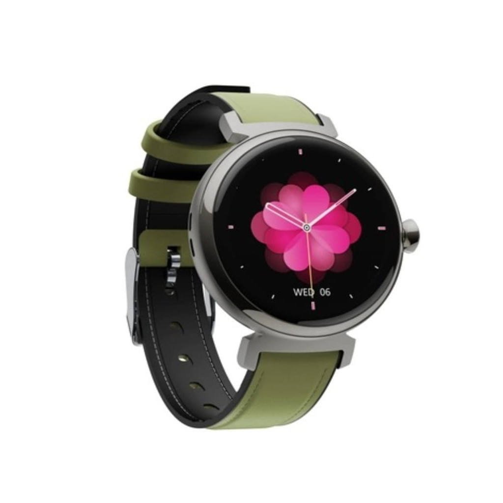 Смарт-годинник OUKITEL BT30 Black with black and green belt (6931940742269)
